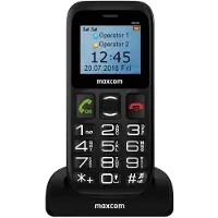 Maxcom Phone 2G Dual SIM 1.77" Botao SOS USB-C Desktop Charger Noir MM426