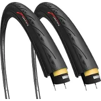Unyqoos Pneus de vélo de route (lot de 2) – 700 x 23C (ETRTO 23-622) – 60 TPI, protection anti-crevaison de 1 mm, pour vélos de route, vélos de ville et vélos à une vitesse