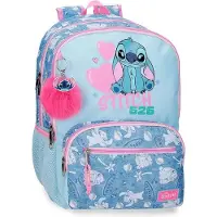 Joumma Bags Sac à dos Disney Stitch, avec motifs en forme de cœur, personnalisable, 44 cm