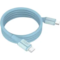 Ansmann Câble USB-C magnétique en silicone, 120 cm, bleu (1.20 m)