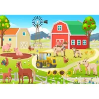 Bluebird Puzzle Puzzle Les Animaux de la Ferme - 10 à 25 pièces