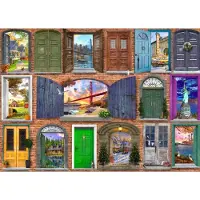 Bluebird Puzzle Jeu de pose Doors of USA - 500 pièces - Jouets colorés