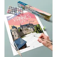 La Loutre Puzzle Peinture par Numéros - Remparts de Vannes