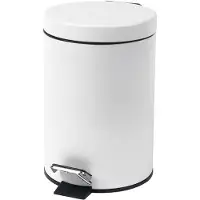 Beldray LA038098WHTAEU7 3 LITRE SOFT-CLOSE PEDAL BIN, Poubelle, Blanc