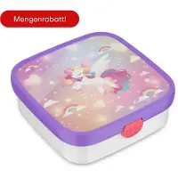 Mepal Bento Lunchbox Campus Gross - Einhorn Glühen, Lunch box, Blanc, Violet, Transparent