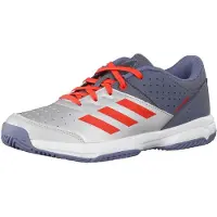 Adidas BB6345, Handball, Unisexe, Gris, Métallique, Rouge, Argenté, Blanc, Enfant, Unie, Lacets