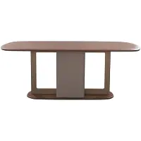Xl Moebel Gmbh Table à manger confortable, spacieuse, grande, belle, de style moderne, de couleur grise