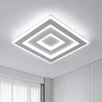 StarTech.com Plafonnier LED A6413 - Design carré moderne - 42 W - Acrylique - Blanc froid - Non dimmable - Blanc