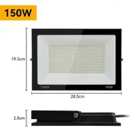 StarTech.com Projecteur LED - Applique murale extérieure - 150 W - Blanc chaud 2700–3500 K - IP66 - Aluminium - 220–240 V