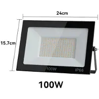 StarTech.com Projecteurs LED d'extérieur - Applique murale - 100 W - Lot de 2 - IP66 - 220 V - Aluminium - Blanc froid