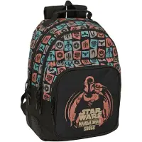 Safta Sac à Dos Double Mandalorian &amp; Grogu 20l 32x15x42 Cm
