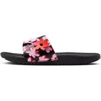 Nike Kawa Slide SE - Sandales de bain pour enfants, noir/rose, taille 35