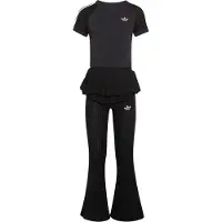Adidas Originals Set 'SLIM KNITTED TEE LEGGINGS' crème / noir / blanc