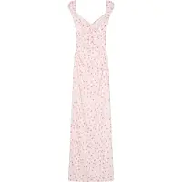 Bershka Robe d’été vert foncé / rose / rose ancienne / grenadine