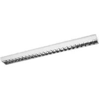 Osram Spot LED , gamme Office Line, modèle Grid Curve, 120 cm, blanc, 40W, 6000lm, lumière blanche neutre (4000K), variateur 3 niveaux