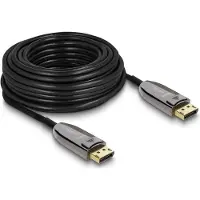DeLOCK Câble DisplayPort 2.1 optique actif 8K 15 m, 40 Gbps, noir