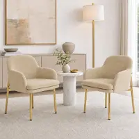 Flieks , ensemble de 2 chaises de salle à manger avec accoudoirs, réglables en hauteur, fauteuils rembourrés pour salle à manger, cuisine, dimensions 61x59x78,5 cm, couleur marron