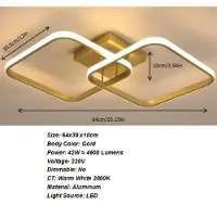 StarTech.com Plaque de plafond LED carrée moderne - A5334 - 42 W - Blanc froid 6500 K - Aluminium - Non dimmable - Pour une surface de 15 à 30 m² - Blanc