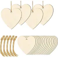 OEM Ensemble de miroirs en bois en forme de cœur, avec des trous - Articles de décoration pour mariages, fêtes et anniversaires