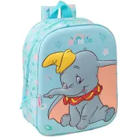 Safta Sac à dos Dumbo 3D, 6 litres, couleur bleue, pour enfants, taille unique