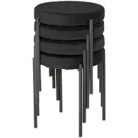 BellaFurn Ensemble de 4 chaises de salle à manger – Assises en velours | Couleur : Noir | Dimensions : 41,5 x 41,5 x 46 cm