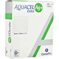 ConvaTec AG+ Extra Hydrofiber Pansement 5x5cm 10 pc(s) Bandage(S)