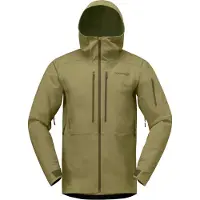 Norrøna - Veste de ski/snowboard - Lofoten Flex1 Jacket M Deep Lichen Green pour Homme en Softshell - Taille M - Kaki