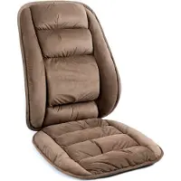 Markenlos Coussin de soutien dorsal avec coussin d'assise antidérapant, dossier et rembourrage pour chaise, chaise de bureau, fauteuil roulant, fauteuil à bascule et chaise à dossier bas.
