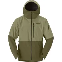 Norrøna - Veste de protection en GORE-TEX&reg; - Lofoten Gore-Tex Jacket M Olive Night Deep Lichen Green pour Homme - Taille L - Kaki