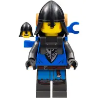 LEGO Minifigurine Black Falcon - Homme, jambes détaillées en gris perle foncé (cas574)