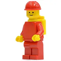 LEGO - Mini-figurine, torse rouge uni avec bras rouges, jambes rouges, rouge (référence : pln130)