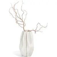 Philippi Vase Plissee Keramik 17x16x30 cm