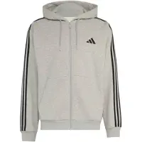 Adidas Veste de survêtement gris chiné / noir