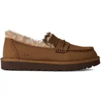 Ugg pour femme. 1183310 Mocassins en Cuir Ellis Nubuck Loafer marron (38), Plat, Aucun, Casuel