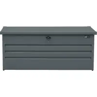 Axi Miles Coffre De Jardin En Métal - 600L, Anthracite 165 X 70 X 62 Cm - Coffre De Rangement Extérieur Avec Fond Et Serrure - Meuble Exterieur