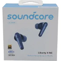 Soundcore Écouteurs sans fil Anker Liberty 4 NC, ANC 2.0, Son Hi-Res, LDAC, Bluetooth 5.3, Bleu