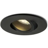 RED - DESIGN RENDL GALO R : Plafonnier encastré, noir, 230V, culot GU10, 9W, IP65, référence R14224