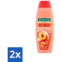 Palmolive Shampooing 2 en 1 Naturals – Pêche – Hydra Balance – 350 ml - Pack économique - 2 pièces