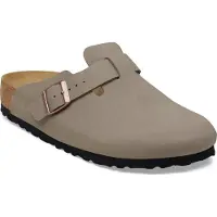Birkenstock Boston Birkibuc Femme - Gris, Gris