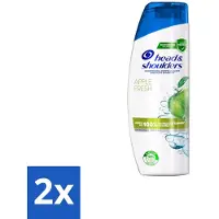 Head & shoulders Shampooing antipelliculaire – Fraîcheur pomme – 285 ml - Pack économique - 2 pièces