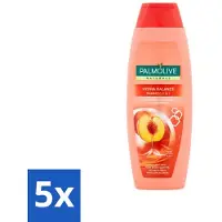 Palmolive Shampooing 2 en 1 Naturals – Pêche – Hydra Balance – 350 ml - Pack économique - 5 pièces