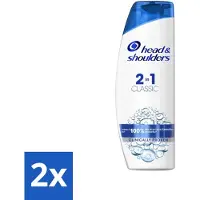 Head & shoulders 2-en-1 Shampooing et après-shampooing antipelliculaire – Classique – 270 ml - Pack économique - 2 pièces