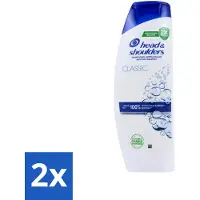 Head & shoulders Shampooing antipelliculaire – Classique – 400 ml - Pack économique - 2 pièces