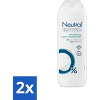 Neutral Shampooing neutre - Peau sensible - Antipelliculaire - 0% colorant et parfum - 250 ml - Pack avantage - 2 pièces