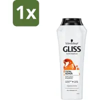 Schwarzkopf Gliss-Kur - Shampooing - Total Repair - Régénère et renforce - Hydrolysé - 400 ml - 1 pièce