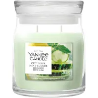 Yankee candle Cucumber Mint Cooler bougie parfumée Signature 368 g