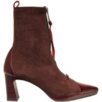 Hispanitas pour femme. HI265085 Bottines en cuir Bangkok bordeaux (37), 3 à 5 cm, Fermeture éclair, Casuel