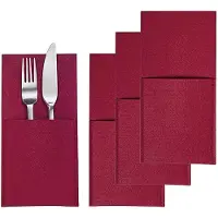 Westmark Pochette à couverts Cozy rouge 4pcs