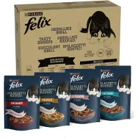 Felix Jumbopack Succulent Grill 80 x 80 g pour chat - lot mixte