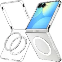 Spigen Coque AirSkin MagSafe pour Samsung Galaxy Z Flip 8 - Clear / White